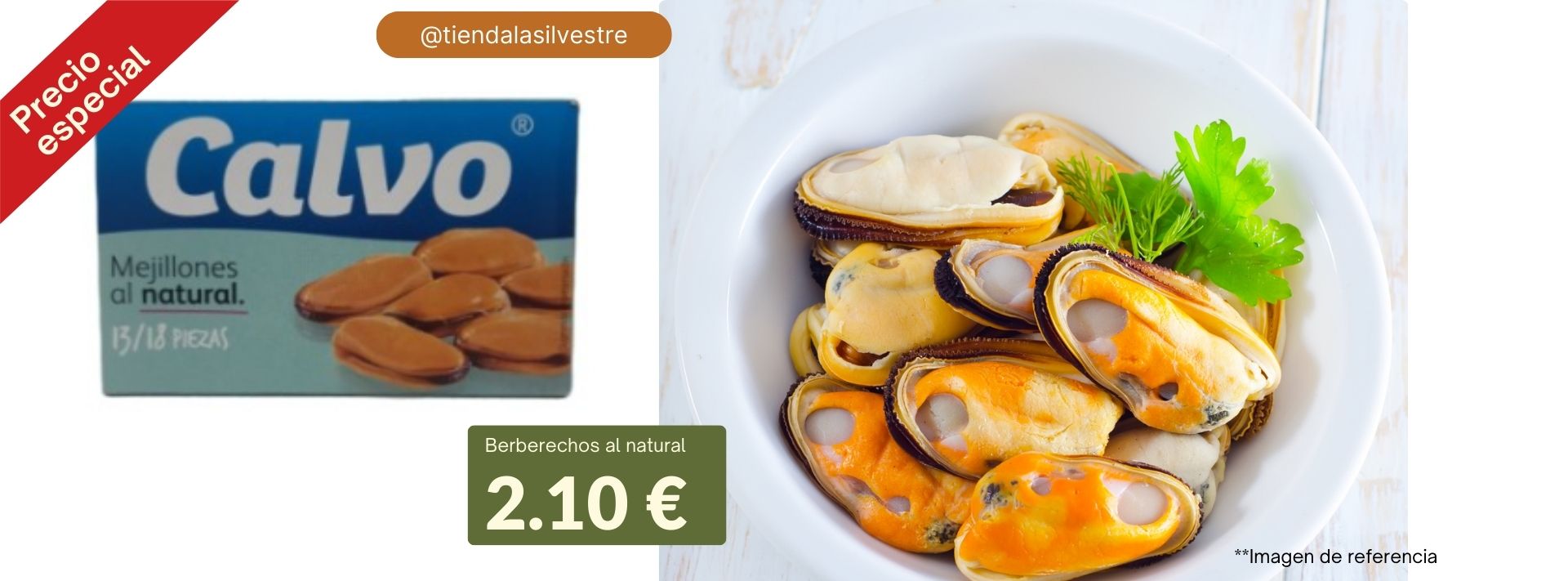 Almejas al natural